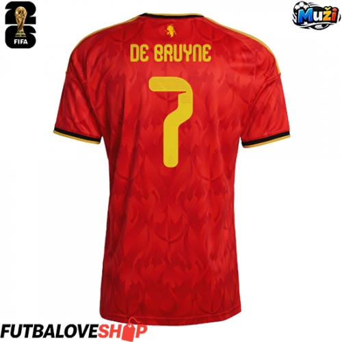 Dres Belgicko Kevin De Bruyne #7 Domáci MS 2026 Krátky Rukáv